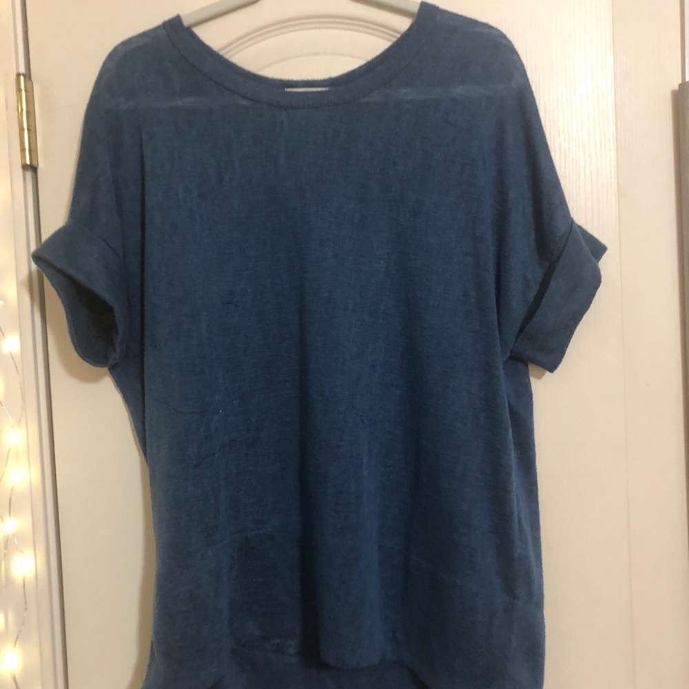 Umgee Shirts Tan and Navy
